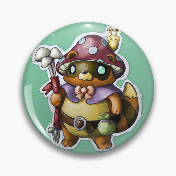 Item preview, Enoki - Tanuki Mushroom Wizard designed and sold by ArtsAflame.