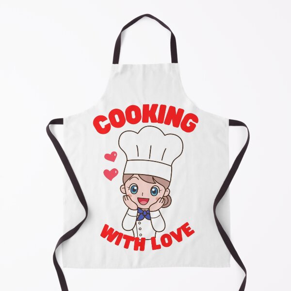 Item preview, Cooking With Love Apron designed and sold by KawaiiDreamland.