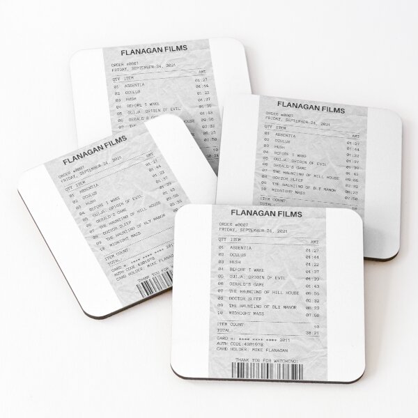 Item preview, Mike Flanagan Films & Shows Receipt designed and sold by courtneylynnn.