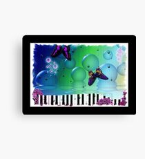 Spiritual Music Piano Keyboard Canvas Print