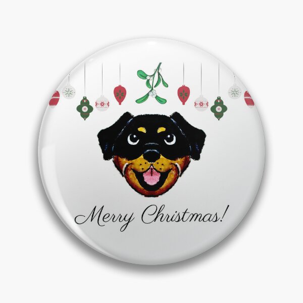 Artikelvorschau, Rottweiler Weihnachten entworfen und verkauft von PaintedbyCarol.