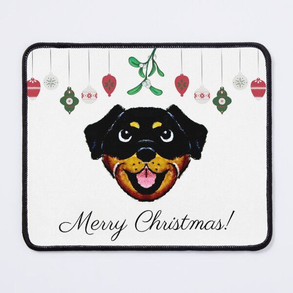 Artikelvorschau, Rottweiler Weihnachten entworfen und verkauft von PaintedbyCarol.