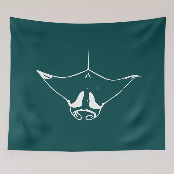 Item preview, Giant Devil Ray White Design designed and sold by designsasstultd.