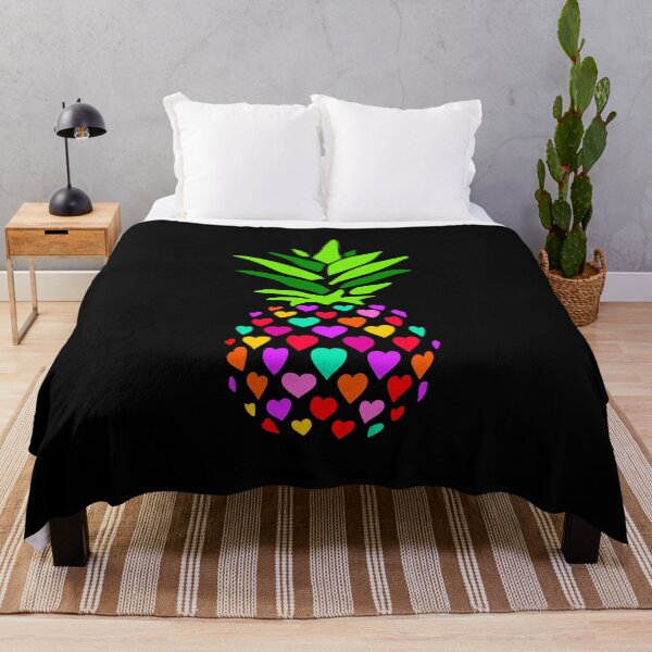 Item preview, Multicolored pineapple with hearts, For summer Aloha Hawaii designed and sold by Dieowl.