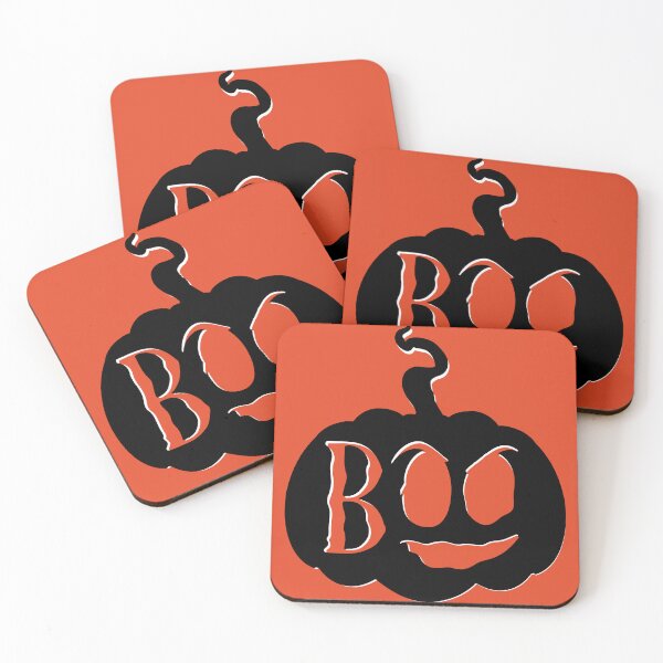Item preview, Boo! Spooky Halloween JackoLantern Bright Orange and Black designed and sold by zachandjackson.
