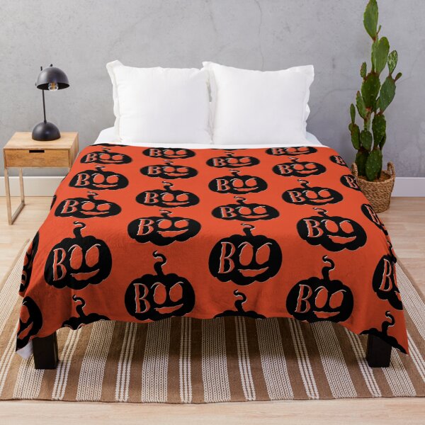 Item preview, Boo! Spooky Halloween JackoLantern Bright Orange and Black designed and sold by zachandjackson.