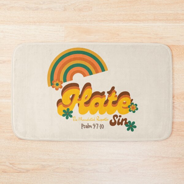 Item preview, Hate Sin Psalm 97:10 - Vintage White designed and sold by TheReporter1.