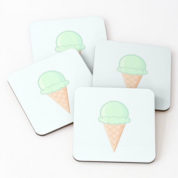 Item preview, Cute Pastel Mint Ice Cream Cone designed and sold by whitelightningE.