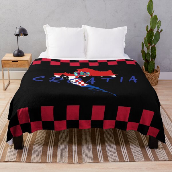 Item preview, Croatia chequey black designed and sold by oxoxoxo.