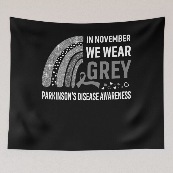 Item preview, In November We Wear Grey Parkinson's Disease Awareness designed and sold by Gillosina.