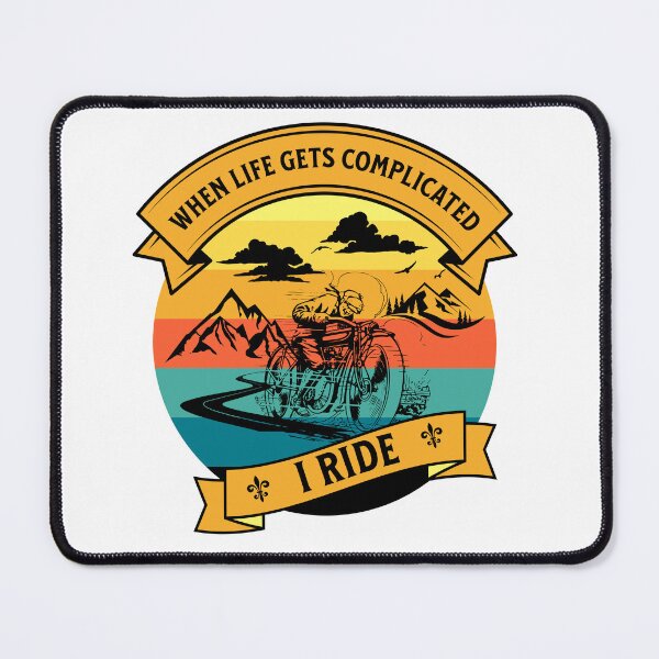 Item preview, When Life Gets Complicated, I Ride designed and sold by agelessfitfreak.