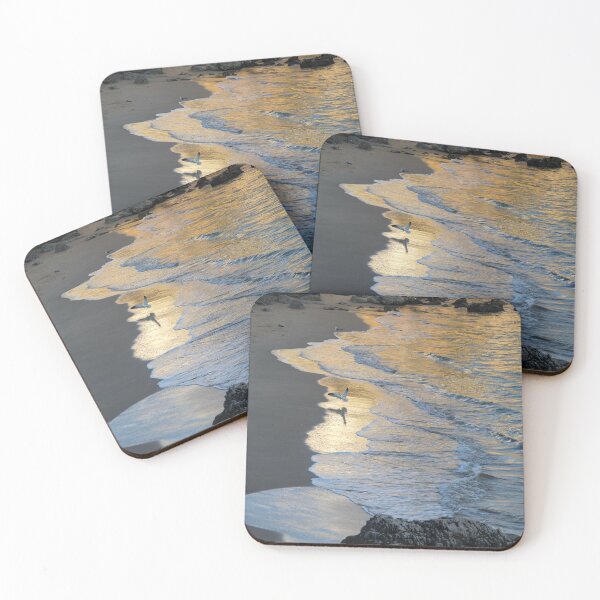 Item preview, Golden Light at Praia da Rainha - Queens Beach - in Cascais Portugal designed and sold by Georgia Mizuleva.