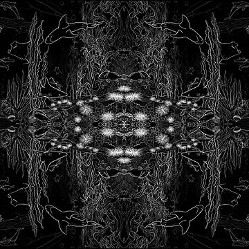 Artwork thumbnail, Coral Reef Crustaceancore Under The Sea by tinaschofield