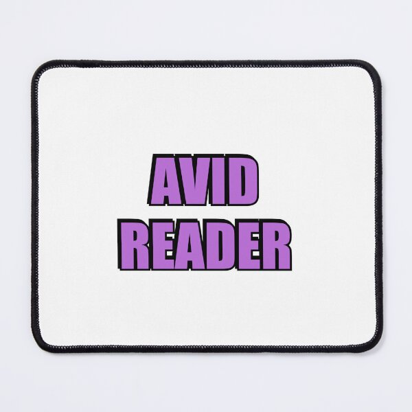 Item preview, AVID READER - I love books - purple text designed and sold by Inspirationmotivation.