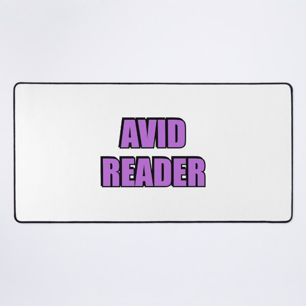 Item preview, AVID READER - I love books - purple text designed and sold by Inspirationmotivation.
