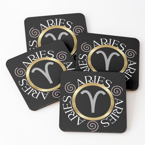 Artikelvorschau, Widder-Symbol mit Kreistext entworfen und verkauft von Hellofriendco.