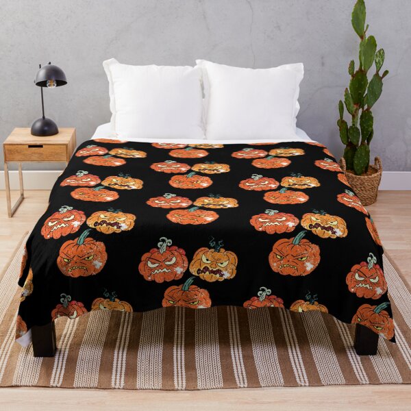 Item preview, Halloween Grumpy Pumpkins Trio - Vintage Jack-o-Lantern designed and sold by RoughShirts.