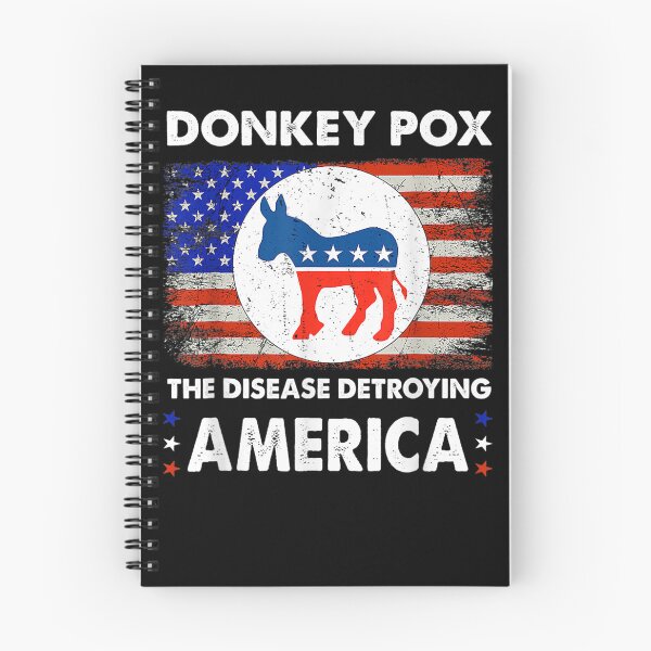 Item preview, Donkey Pox The Disease Destroying America Usa Flag Funny  designed and sold by charalphe.