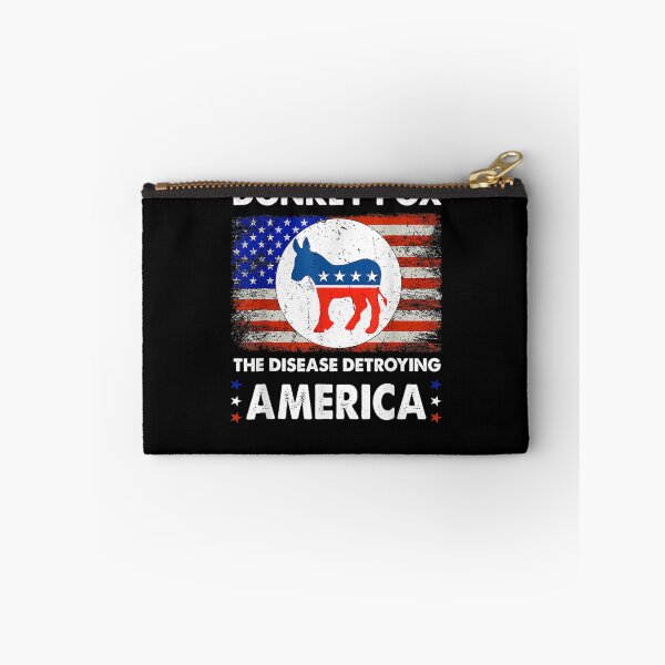 Item preview, Donkey Pox The Disease Destroying America Usa Flag Funny  designed and sold by charalphe.