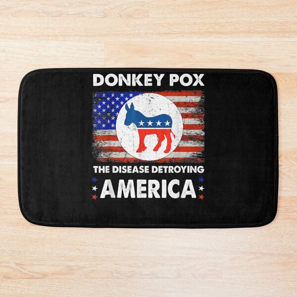 Item preview, Donkey Pox The Disease Destroying America Usa Flag Funny  designed and sold by charalphe.