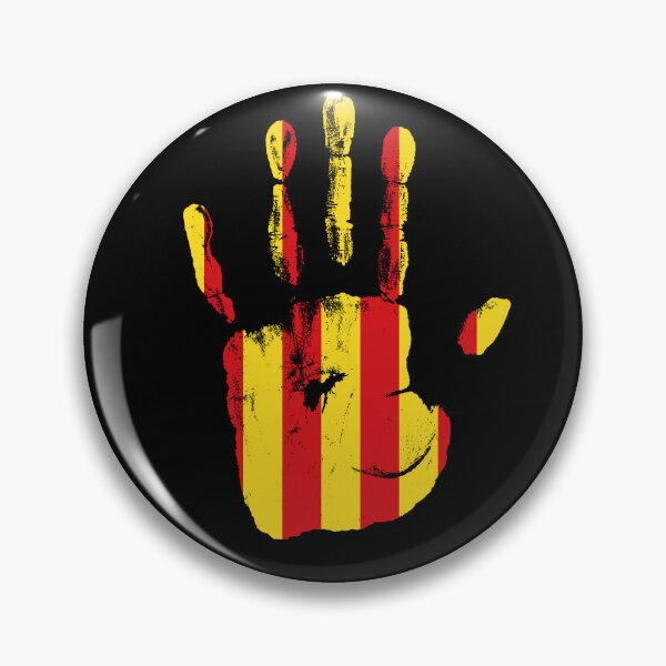 Item preview, Hand Catalonia Flag Palm designed and sold by rafaeltto.