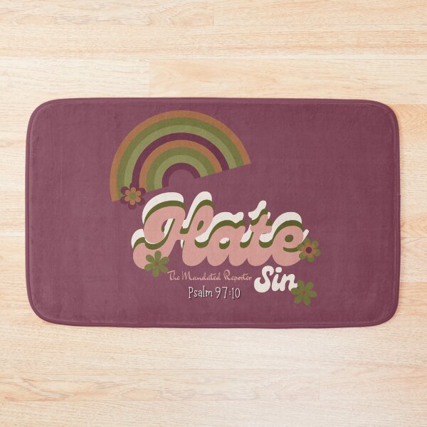 Item preview, Hate Sin Psalm 97:10 - Eggplant designed and sold by TheReporter1.