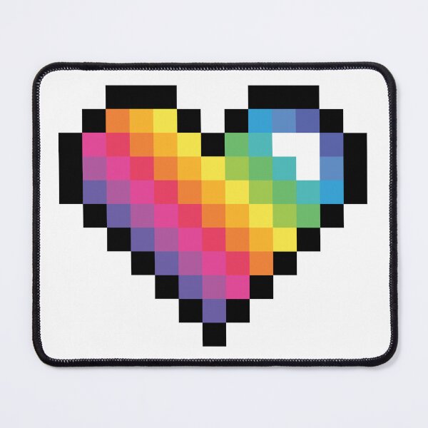 Item preview, 8-Bit Rainbow Heart designed and sold by runningwithfoxes.