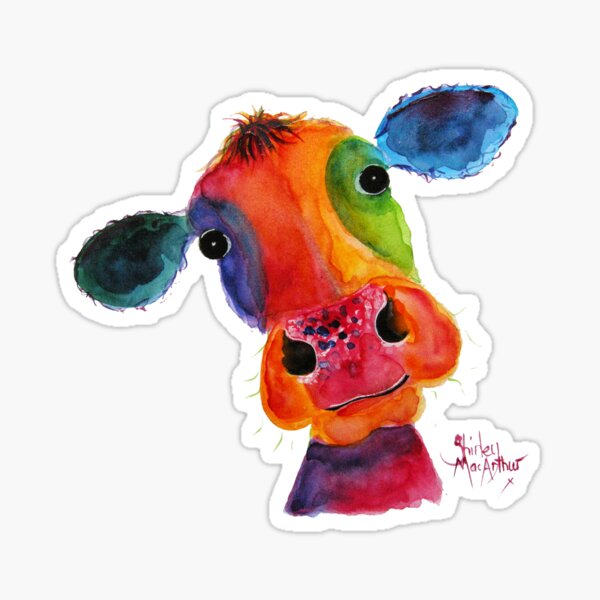 Artikel-Vorschau von Kuhdruck 'Mr. Hippy' von Shirley MacArthur, designt und verkauft von Shirley MacArthur Limited.