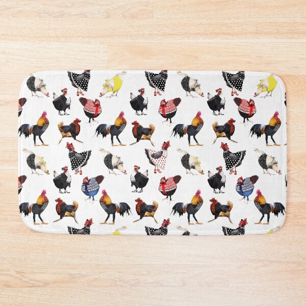 Item preview, Rockabilly chicken pattern  designed and sold by saint-shores.