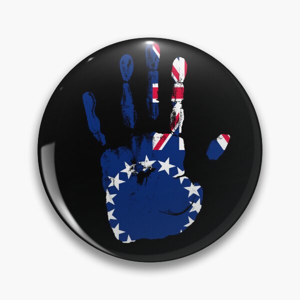 Artikelvorschau, Hand Cook Islands Flag Palm entworfen und verkauft von rafaeltto.