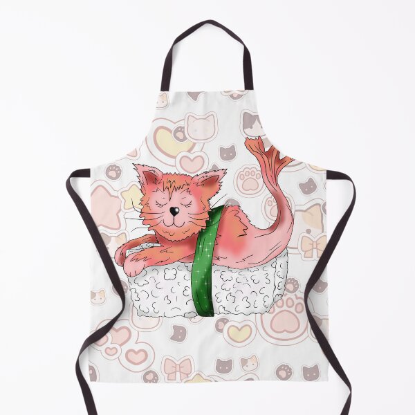 Item preview, sushi cat with cat faces and stars designed and sold by CuisineCat.