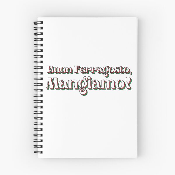 Item preview, Buon Ferragosto Mangiamo! Italian Colors Typography designed and sold by HappyHowler.