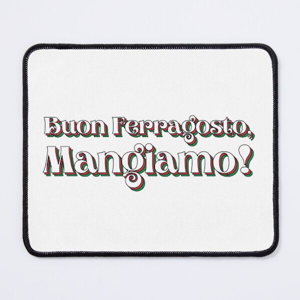 Item preview, Buon Ferragosto Mangiamo! Italian Colors Typography designed and sold by HappyHowler.