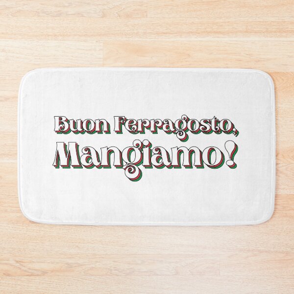 Item preview, Buon Ferragosto Mangiamo! Italian Colors Typography designed and sold by HappyHowler.