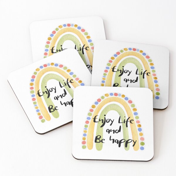 Item preview, Enjoy Life And Be Happy - Motivational quotes designed and sold by ArtCreativeSACB.