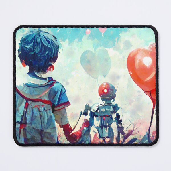 Item preview, A Kid and their Robot Friend designed and sold by adagrad.