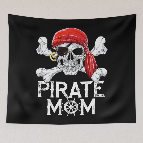 Item preview, Womens Pirate Mom Jolly Roger Women Mothers Day Family Matching V-Neck designed and sold by unusedbandwidth.