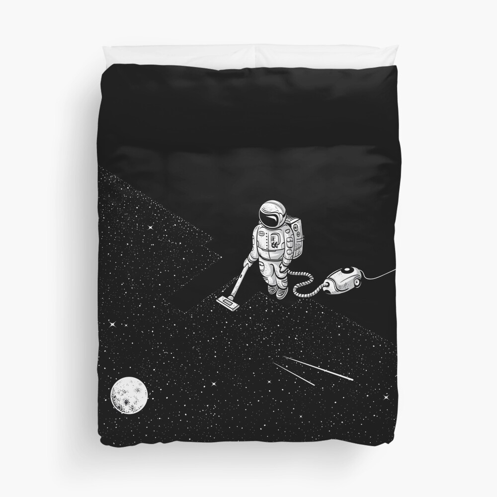 Space Cleaner Duvet Cover