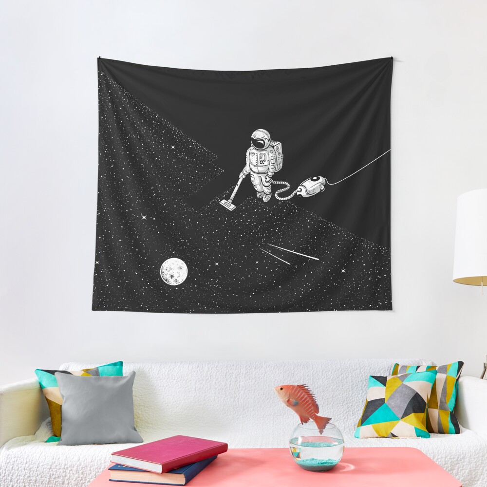 Space Cleaner Tapestry