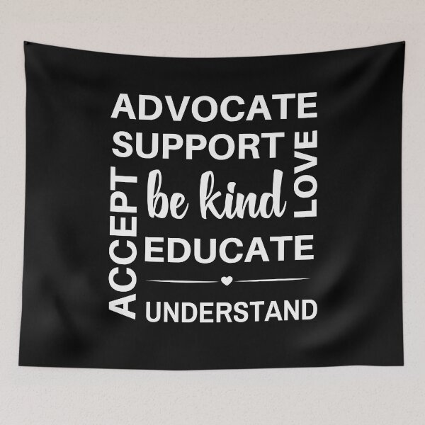 Item preview, Advocate Awareness Be Kind Love Educate Accept Support designed and sold by Comfy Creations.
