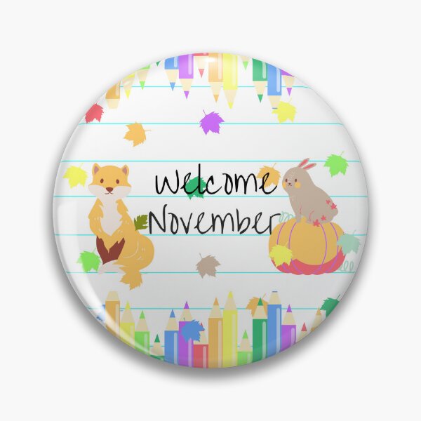 Item preview, Welcome November (Color Pencils) designed and sold by SimplyMe-Plus.