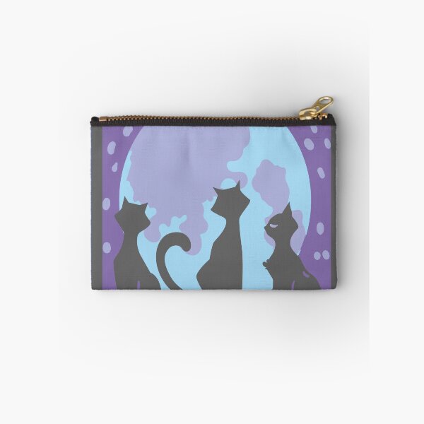 Item preview, Black kittens looking at the celestial moon designed and sold by Kentokiyo.