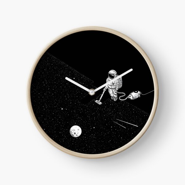 Space Cleaner Clock