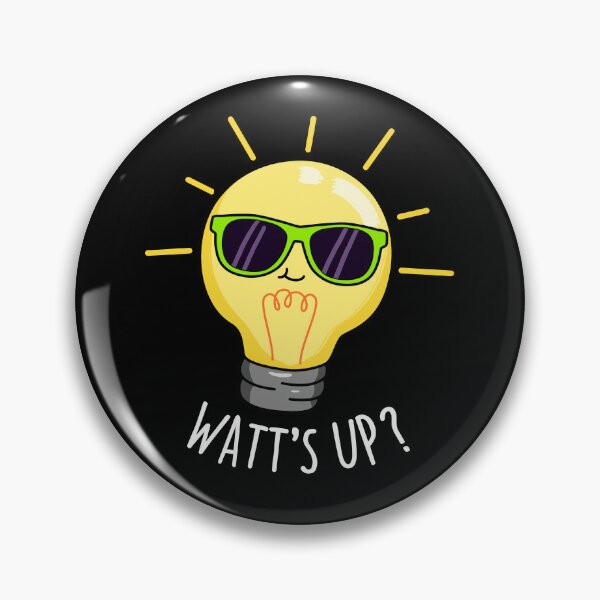 Item preview, Watts Up Funny Light Bulb Puns (Dark BG) designed and sold by punnybone.