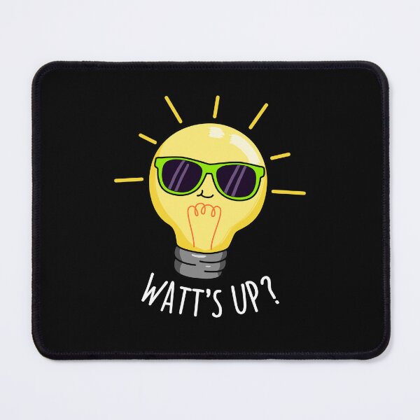 Item preview, Watts Up Funny Light Bulb Puns (Dark BG) designed and sold by punnybone.