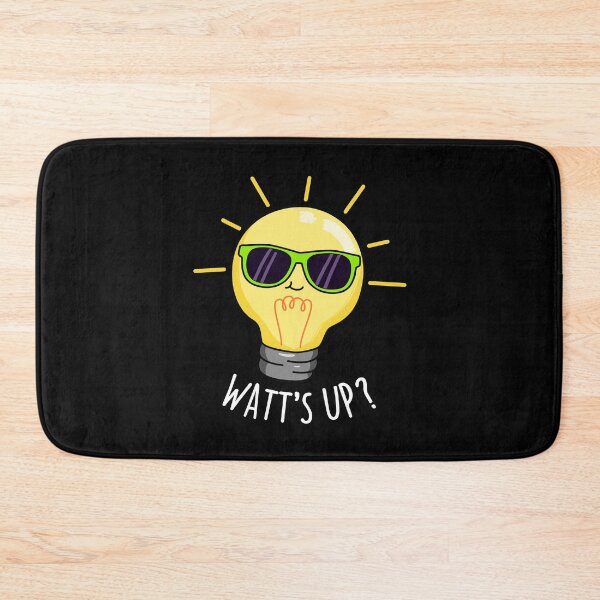 Item preview, Watts Up Funny Light Bulb Puns (Dark BG) designed and sold by punnybone.