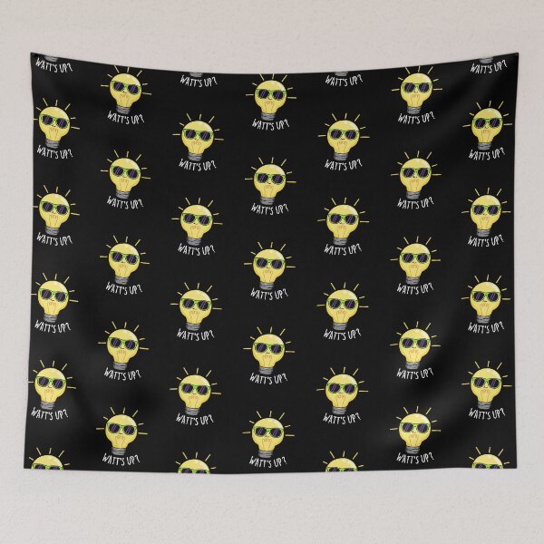 Item preview, Watts Up Funny Light Bulb Puns (Dark BG) designed and sold by punnybone.