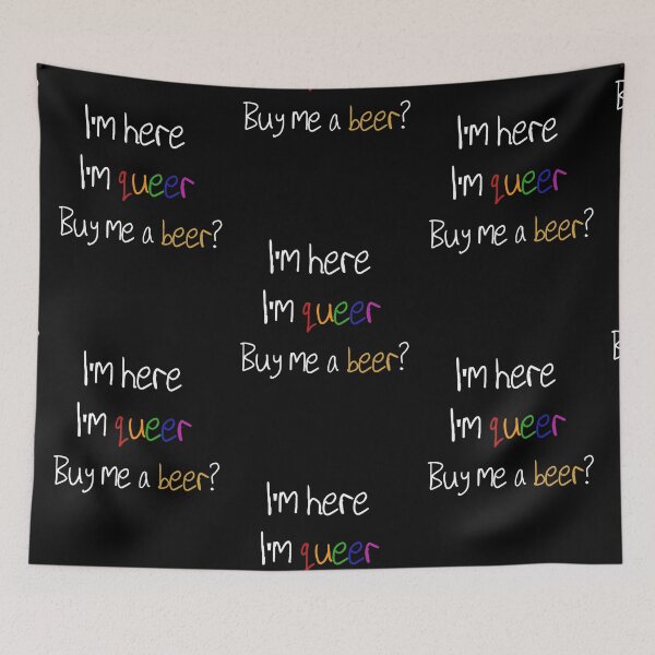 Item preview, Here and Queer designed and sold by caryspendragon.