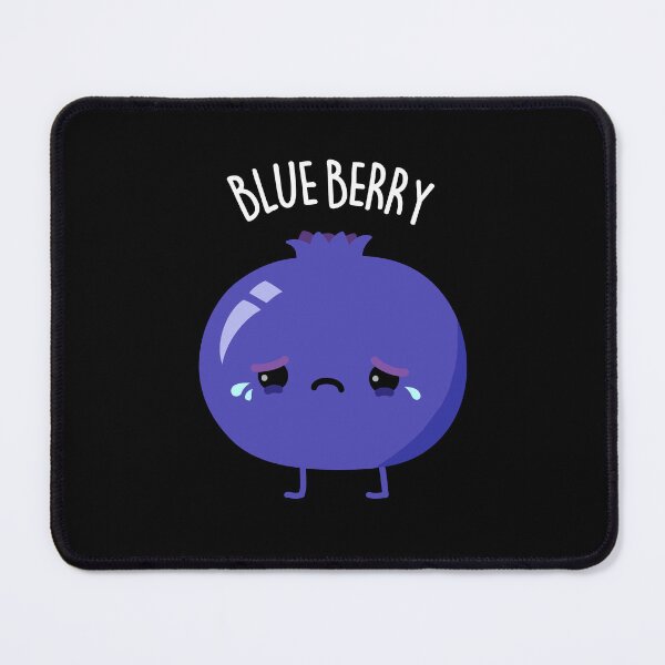 Item preview, Blue Berry Funny Fruit Puns (Dark BG) designed and sold by punnybone.