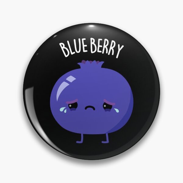 Item preview, Blue Berry Funny Fruit Puns (Dark BG) designed and sold by punnybone.